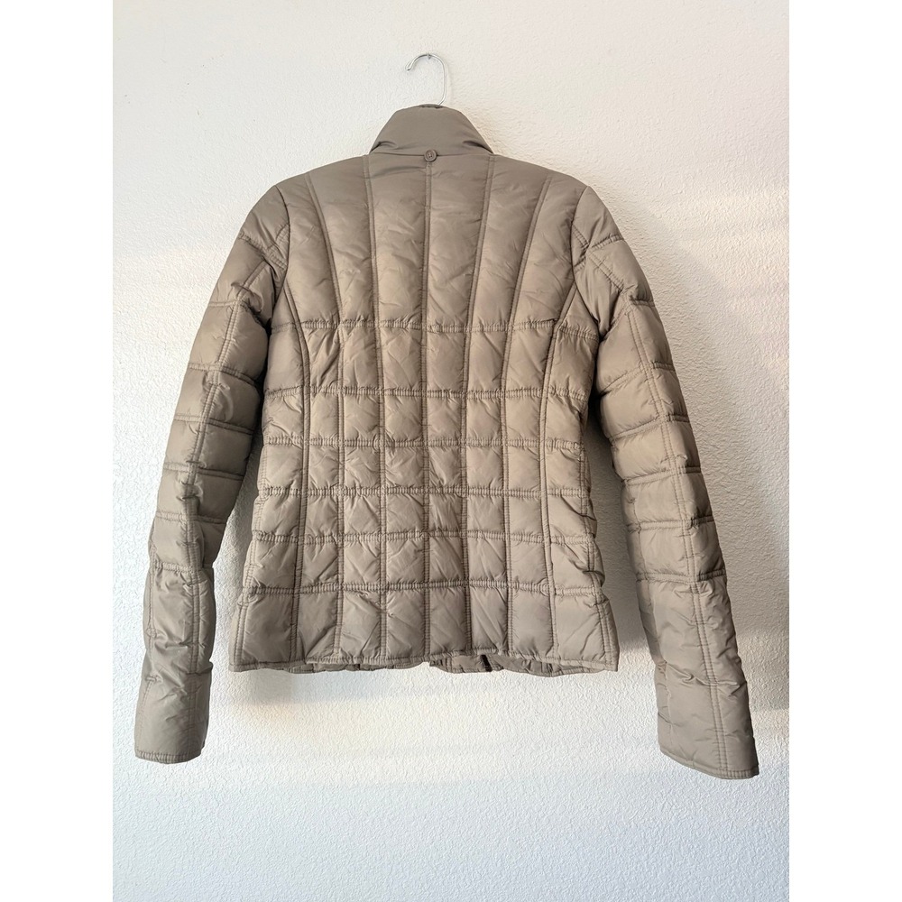 Abercrombie Fitch Quilted Puffer Jacket Down Feather Snap Button/Zipper Size S - Picture 3 of 10
